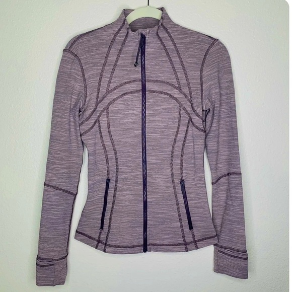 Lululemon Define Jacket Wee Are From Space Frosted Mulberry Black Currant Stripe - Picture 13 of 15